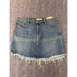Unpublished Nico High Waisted Mini Jean Skirt Women's Junior's Size 32 NWT